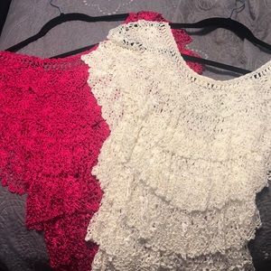 Boston proper two crochet tops size Xl